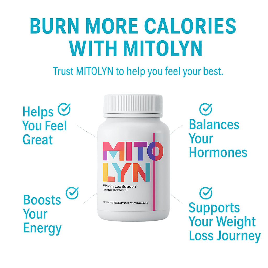 Mitolyn product bottle - Burn More Calories with Mitolyn - Professional product shot